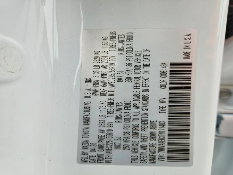 60562226 :رقم المزاد ، 7MMVAAEW3TN171483 vin ، 2026 Mazda Cx-50 مزاد بيع