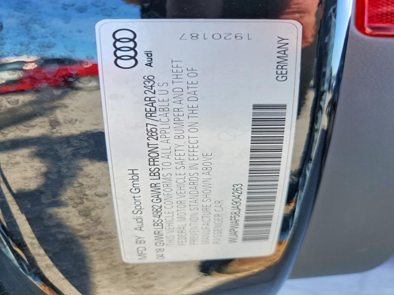 Продаж на аукціоні авто 2018 Audi Rs5, vin: WUAPWAF58JA904263, номер лоту: 63110366