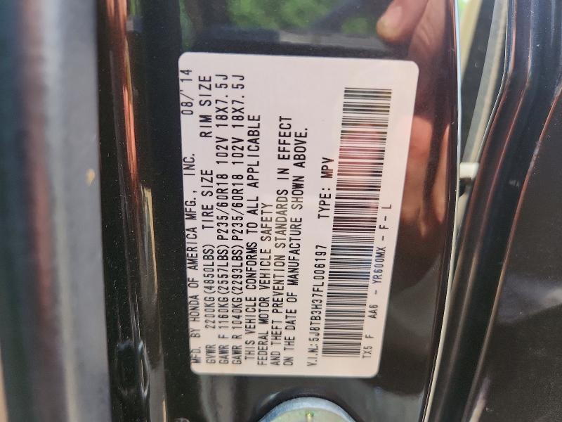 Продажа на аукционе авто 2015 Acura Rdx, vin: 5J8TB3H37FL006197, номер лота: 61380786