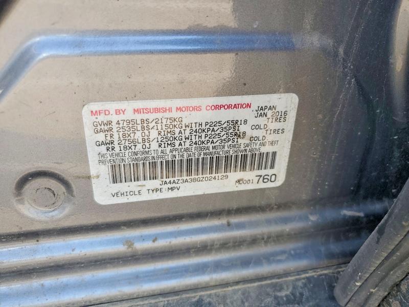 Aukcja sprzedaży 2016 Mitsubishi Outlander, vin: JA4AZ3A38GZ024129, numer aukcji: 59980816