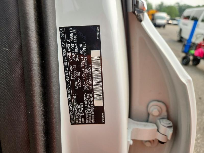 61188336 :رقم المزاد ، YV4062PE2T1523950 vin ، 2026 Volvo Xc90 مزاد بيع