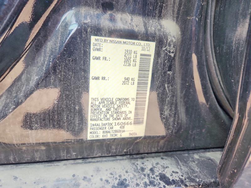 Продаж на аукціоні авто 2013 Nissan Altima, vin: 1N4AL3AP3DC160666, номер лоту: 61123236