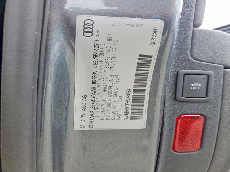 2017 Audi A4 მანქანა იყიდება აუქციონზე, vin: WAUFNBF45HN029054, აუქციონის ნომერი: 61539116