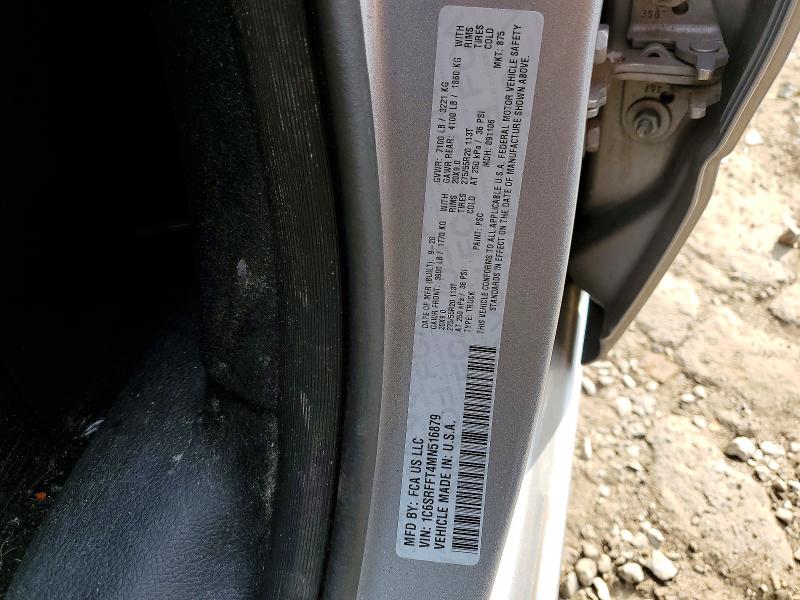61042906 :رقم المزاد ، 1C6SRFFT4MN516879 vin ، 2021 Ram 1500 مزاد بيع