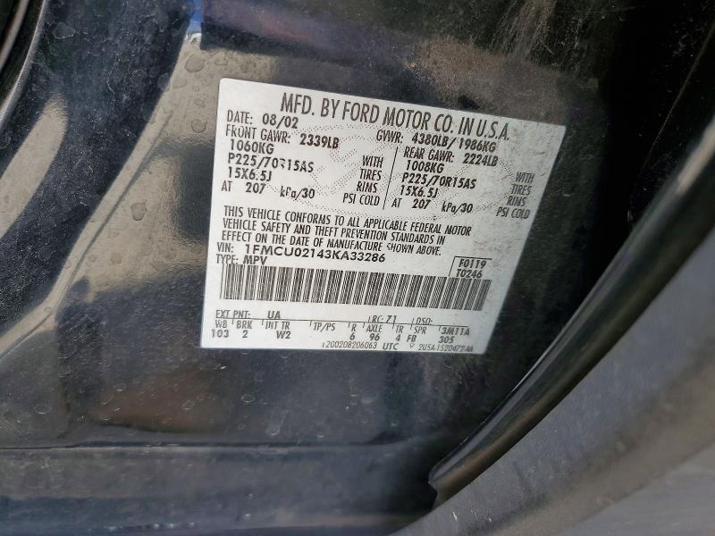 Продажа на аукционе авто 2003 Ford Escape, vin: 1FMCU02143KA33286, номер лота: 59396986