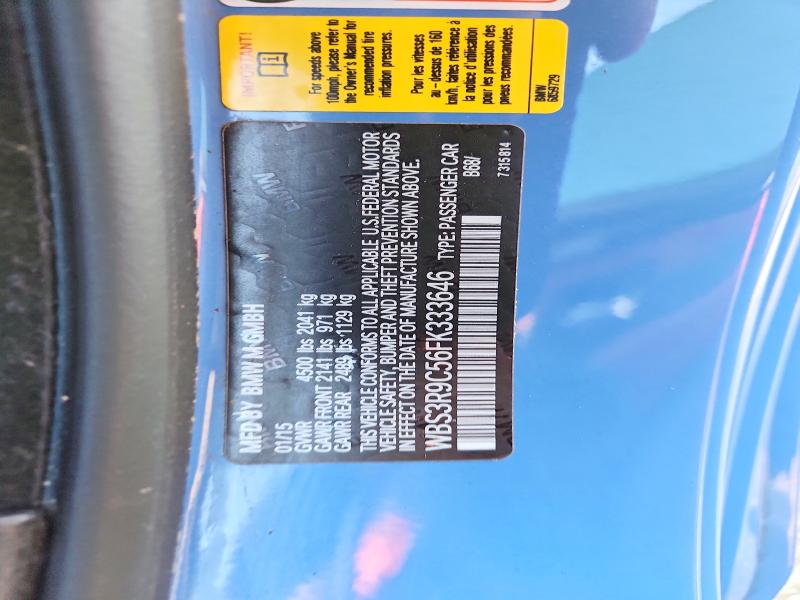 Auction sale of the 2015 Bmw M4, vin: WBS3R9C56FK333646, lot number: 62570196