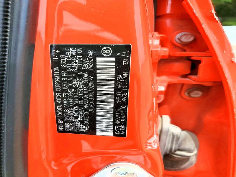 Продажа на аукционе авто 2012 Toyota Prius C, vin: JTDKDTB38C1028679, номер лота: 60743786