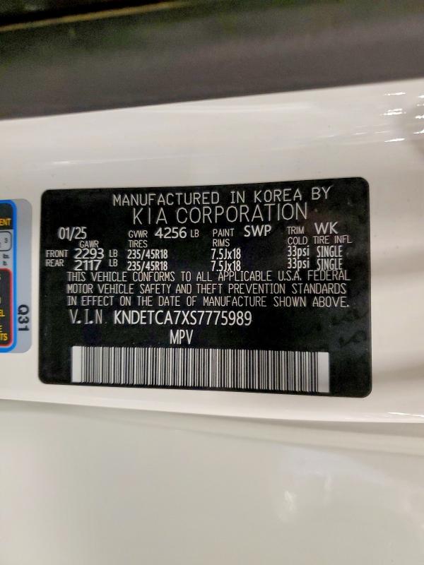 Продажа на аукционе авто 2025 Kia Seltos, vin: KNDETCA7XS7775989, номер лота: 62857696