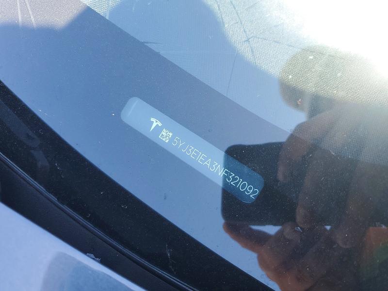 Продаж на аукціоні авто 2022 Tesla Model 3, vin: 5YJ3E1EA3NF321092, номер лоту: 60483096