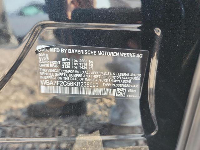 Продажа на аукционе авто 2019 Bmw 750, vin: WBA7F2C56KB238990, номер лота: 59117266