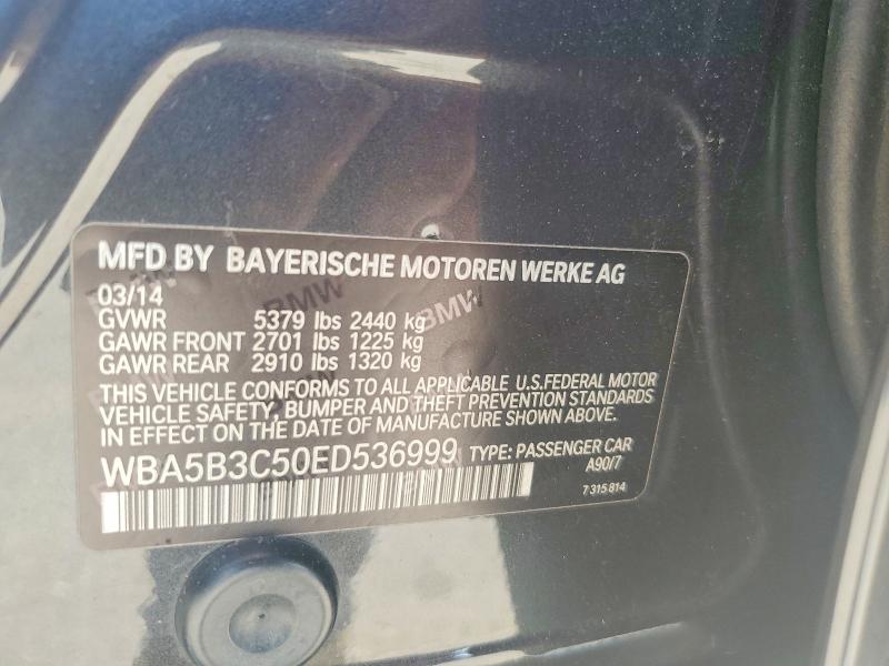 Aukcja sprzedaży 2014 Bmw 535, vin: WBA5B3C50ED536999, numer aukcji: 60880206
