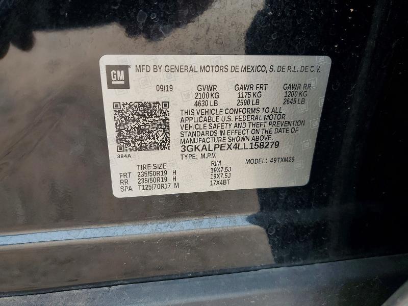 Aukcja sprzedaży 2020 Gmc Terrain, vin: 3GKALPEX4LL158279, numer aukcji: 85771465