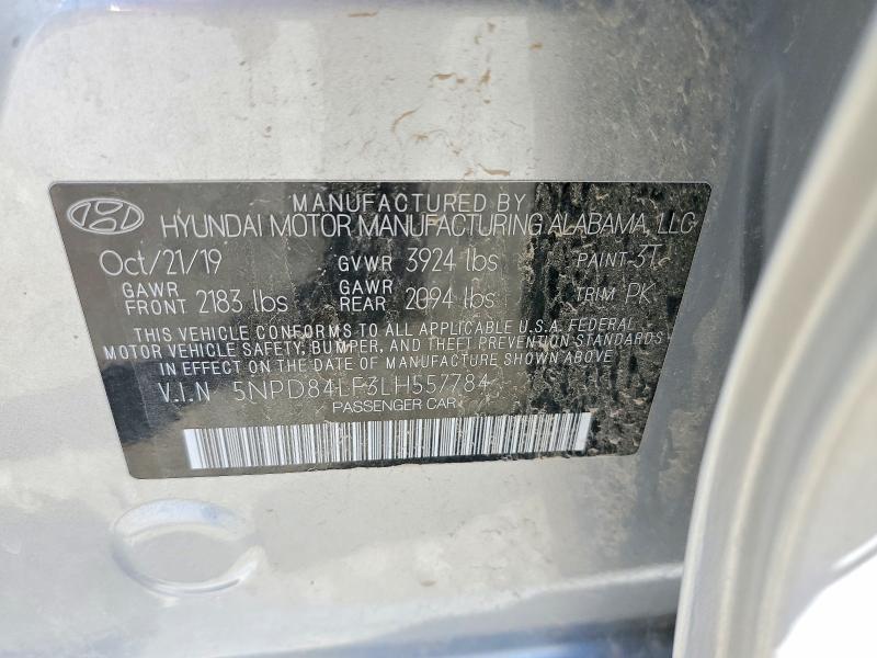 Продажа на аукционе авто 2020 Hyundai Elantra, vin: 5NPD84LF3LH557784, номер лота: 60419206