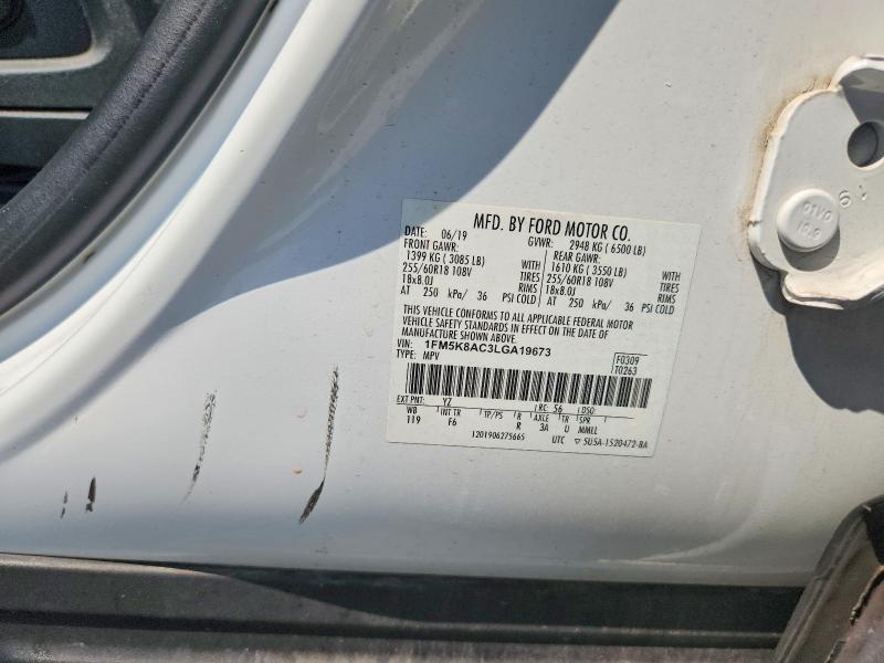 Продажа на аукционе авто 2020 Ford Explorer, vin: 1FM5K8AC3LGA19673, номер лота: 58958366