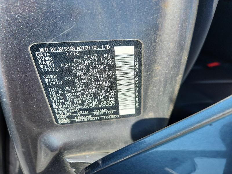 Продажа на аукционе авто 2016 Nissan Juke, vin: JN8AF5MV3GT656325, номер лота: 59960326