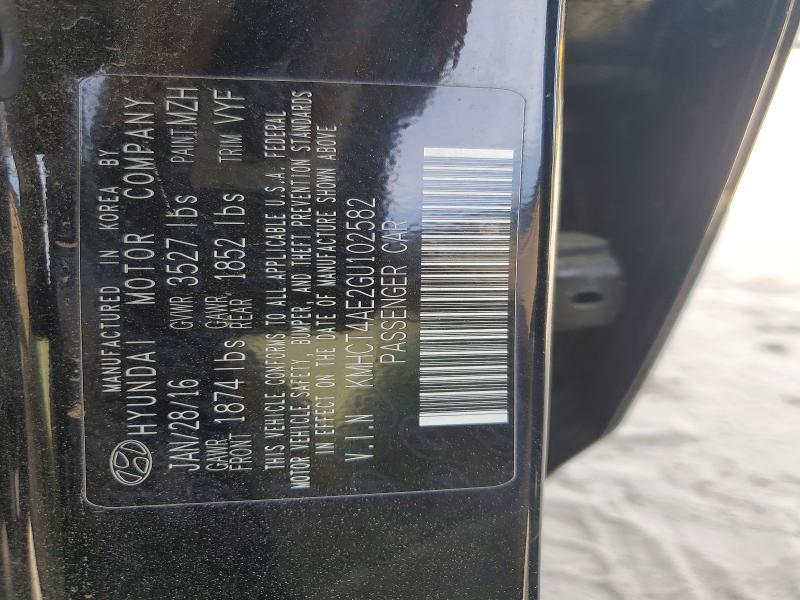 Aukcja sprzedaży 2016 Hyundai Accent, vin: KMHCT4AE2GU102582, numer aukcji: 61601786
