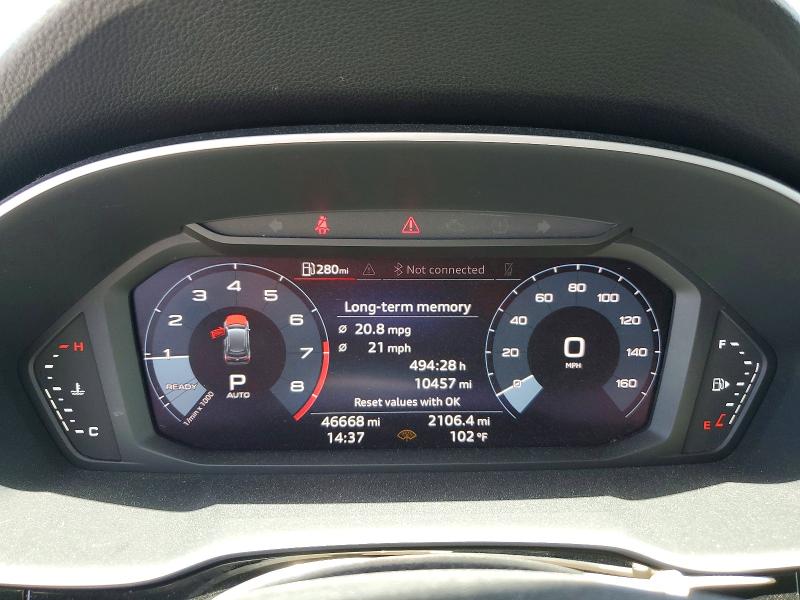 2021 Audi Q3 მანქანა იყიდება აუქციონზე, vin: WA1DECF39M1030615, აუქციონის ნომერი: 61322616