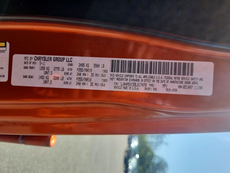 Aukcja sprzedaży 2011 Jeep Wrangler Unlimited, vin: 1J4HA5H15BL617478, numer aukcji: 59334636