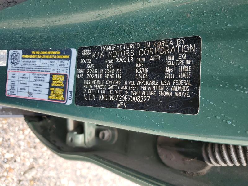 Aukcja sprzedaży 2014 Kia Soul, vin: KNDJN2A20E7008227, numer aukcji: 60862206