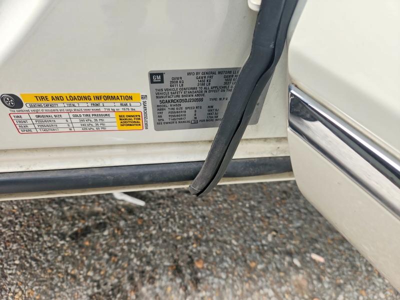 2013 Buick Enclave მანქანა იყიდება აუქციონზე, vin: 5GAKRCKD5DJ230599, აუქციონის ნომერი: 61343076