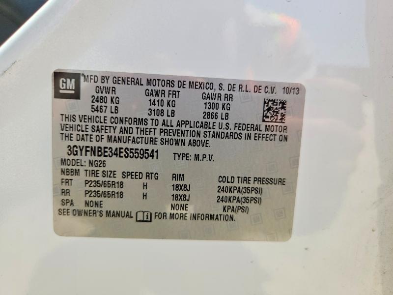 Продаж на аукціоні авто 2014 Cadillac Srx, vin: 3GYFNBE34ES559541, номер лоту: 61898016