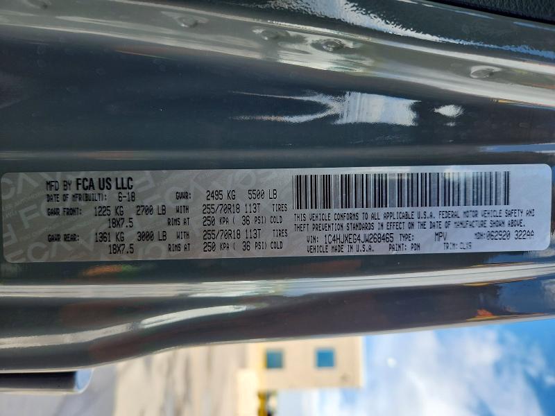 62328146 :رقم المزاد ، 1C4HJXEG4JW268465 vin ، 2018 Jeep Wrangler Unlimited مزاد بيع