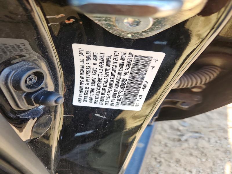 Aukcja sprzedaży 2017 Honda Civic, vin: 19XFC1F71HE019459, numer aukcji: 59951996