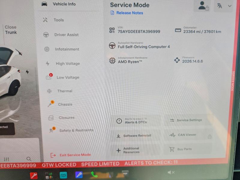 2026 Tesla Model Y მანქანა იყიდება აუქციონზე, vin: 7SAYGDEE8TA396999, აუქციონის ნომერი: 57505846