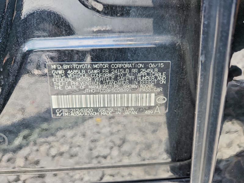 Продажа на аукционе авто 2015 Lexus Is, vin: JTHCF1D28F5028491, номер лота: 59356036