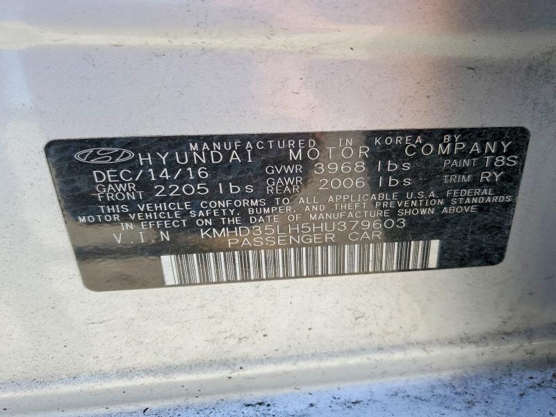Aukcja sprzedaży 2017 Hyundai Elantra Gt, vin: KMHD35LH5HU379603, numer aukcji: 62536306