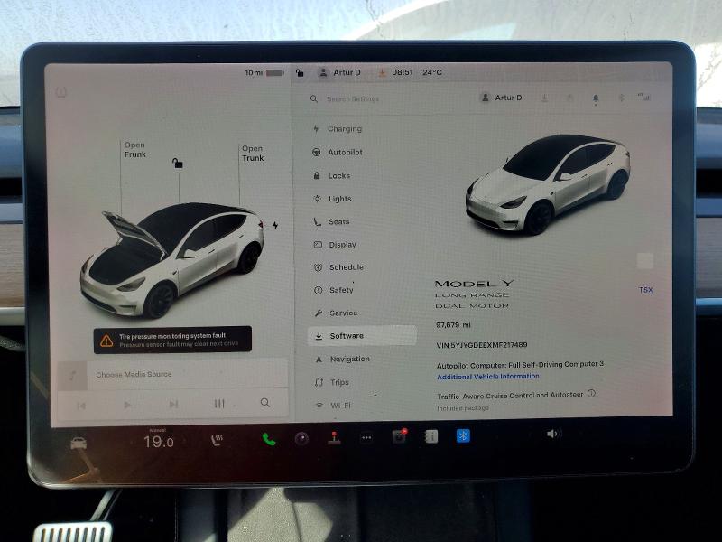 Продаж на аукціоні авто 2021 Tesla Model Y, vin: 5YJYGDEEXMF217489, номер лоту: 53107106