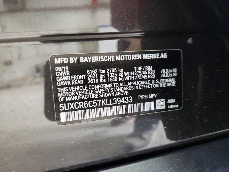 Продажа на аукционе авто 2019 Bmw X5, vin: 5UXCR6C57KLL39433, номер лота: 59834696