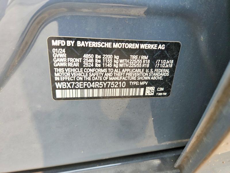 Продажа на аукционе авто 2024 Bmw X1, vin: WBX73EF04R5Y75210, номер лота: 59941396