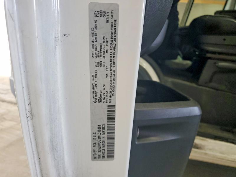 Aukcja sprzedaży 2021 Ram Promaster 2500, vin: 3C6LRVDG3ME516381, numer aukcji: 85768915