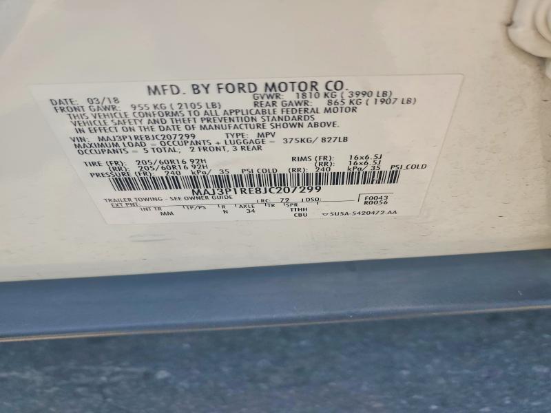 Продаж на аукціоні авто 2018 Ford Ecosport, vin: MAJ3P1RE8JC207299, номер лоту: 59381716