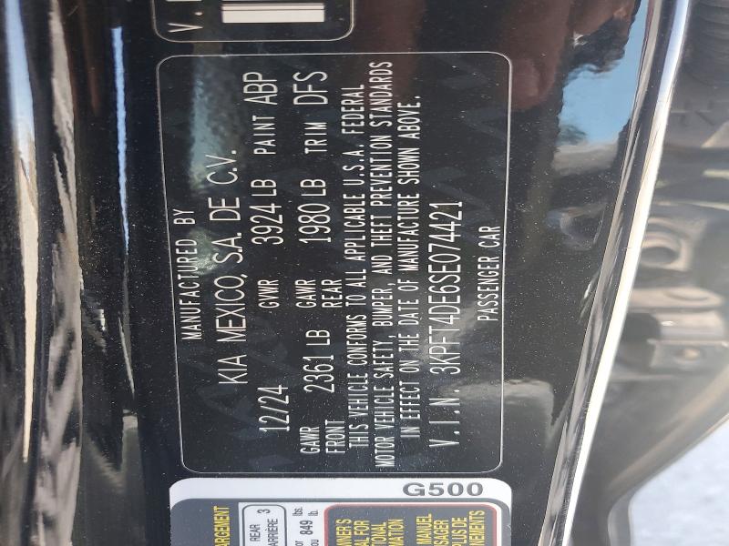 Продаж на аукціоні авто 2025 Kia K4, vin: 3KPFT4DE6SE074421, номер лоту: 60962246