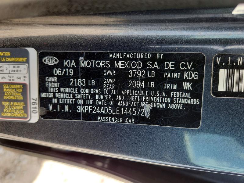 Продажа на аукционе авто 2020 Kia Forte, vin: 3KPF24AD5LE144572, номер лота: 57150466