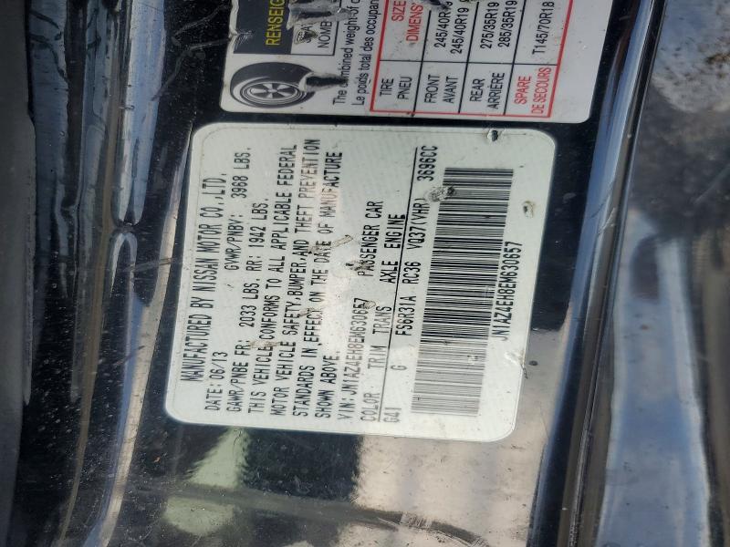 60475486 :رقم المزاد ، JN1AZ4EH8EM630657 vin ، 2014 Nissan 370z مزاد بيع