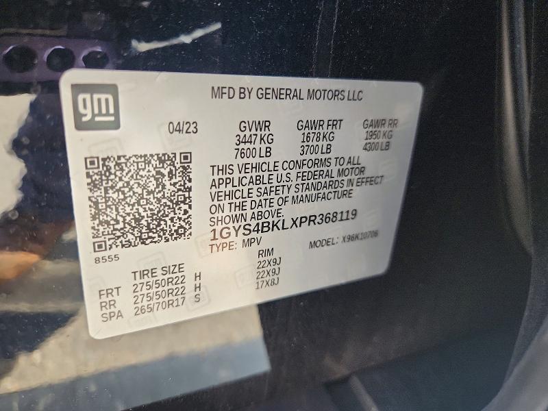 Продажа на аукционе авто 2023 Cadillac Escalade, vin: 1GYS4BKLXPR368119, номер лота: 63027296