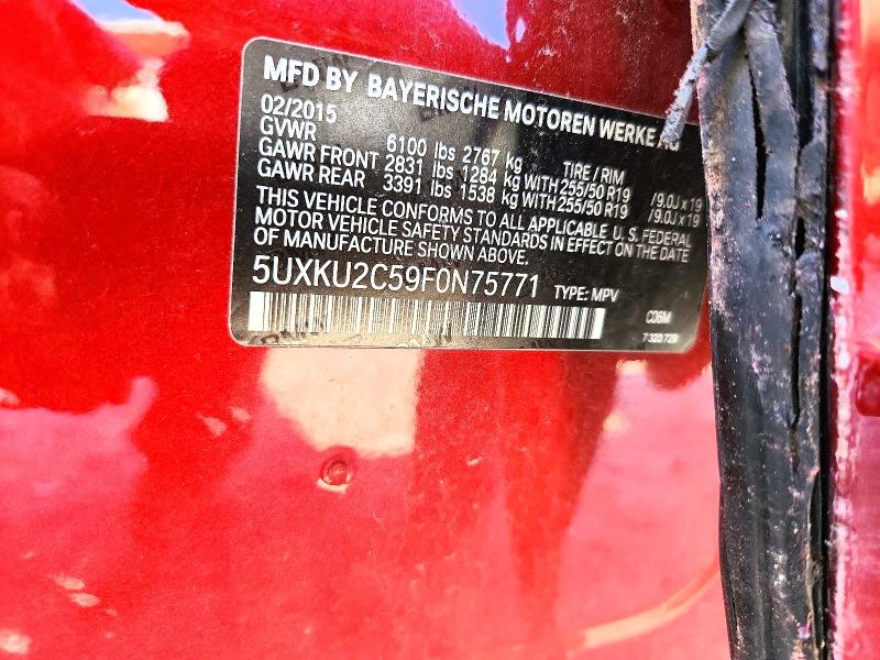 Aukcja sprzedaży 2015 Bmw X6, vin: 5UXKU2C59F0N75771, numer aukcji: 63383836