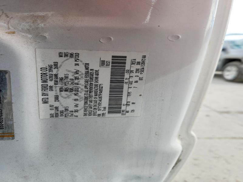 61678816 :رقم المزاد ، 1FTYR14U67PA65271 vin ، 2007 Ford Ranger مزاد بيع