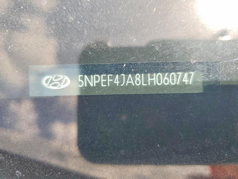 60475056 :رقم المزاد ، 5NPEF4JA8LH060747 vin ، 2020 Hyundai Sonata مزاد بيع