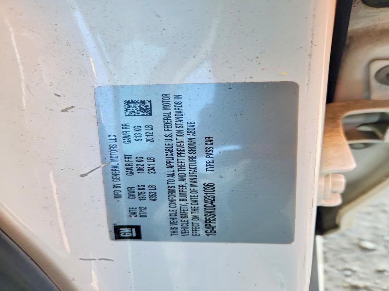 Продаж на аукціоні авто 2012 Buick Verano, vin: 1G4PR5SK0C4231036, номер лоту: 63010546