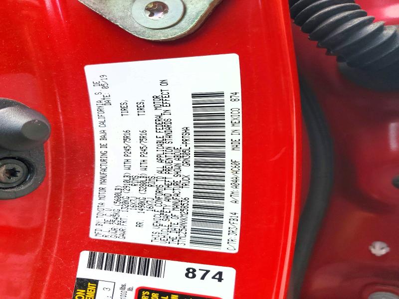 Aukcja sprzedaży 2019 Toyota Tacoma, vin: 3TMCZ5ANXKM258536, numer aukcji: 61683076