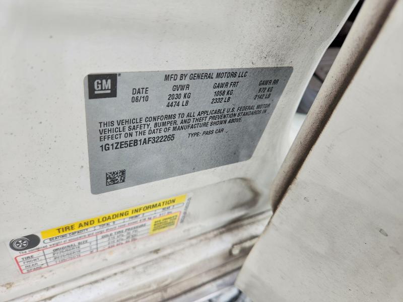2010 Chevrolet Malibu მანქანა იყიდება აუქციონზე, vin: 1G1ZE5EB1AF322265, აუქციონის ნომერი: 61210916