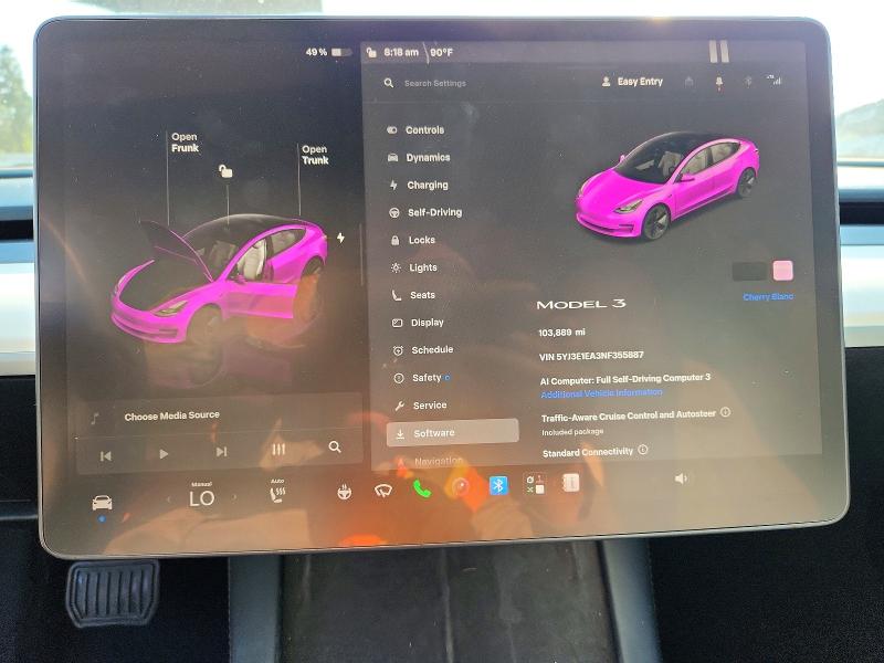 2022 Tesla Model 3 მანქანა იყიდება აუქციონზე, vin: 5YJ3E1EA3NF355887, აუქციონის ნომერი: 60058266