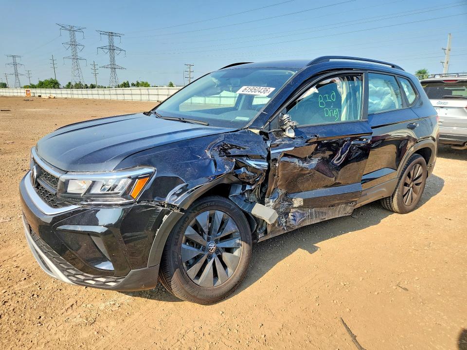 2022 Volkswagen Taos მანქანა იყიდება აუქციონზე, vin: 3VVAX7B29NM081996, აუქციონის ნომერი: 61950436