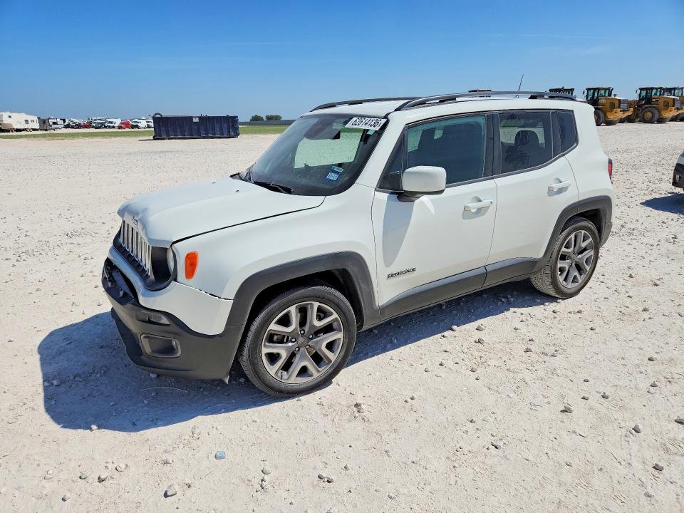 2018 Jeep Renegade მანქანა იყიდება აუქციონზე, vin: ZACCJABB9JPH17202, აუქციონის ნომერი: 62614136