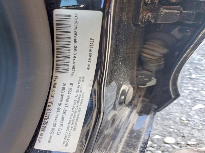 Aukcja sprzedaży 2019 Maserati Ghibli, vin: ZAM57YTS3K1315932, numer aukcji: 62415216
