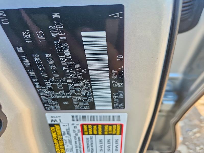 2020 Toyota Highlander მანქანა იყიდება აუქციონზე, vin: 5TDHZRBH5LS502858, აუქციონის ნომერი: 51924746